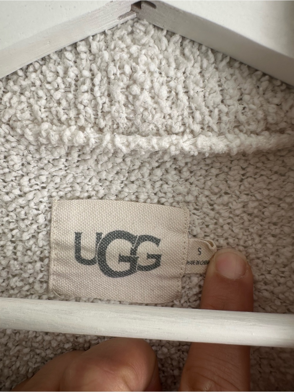 UGG Cream Robe Full Length Oversized Size Small - Picture 2 of 8